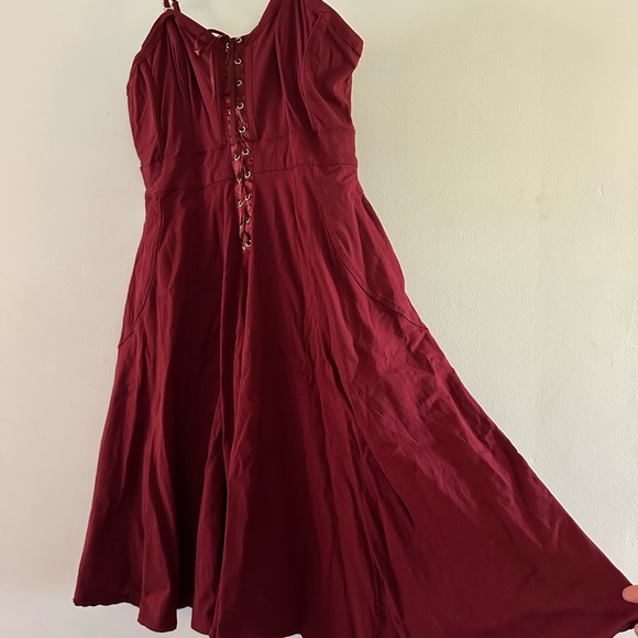 Unique Vintage Corset Midi Dress Renaissance Faire Cosplay Fairy Pirate Poetcore - Picture 3 of 11